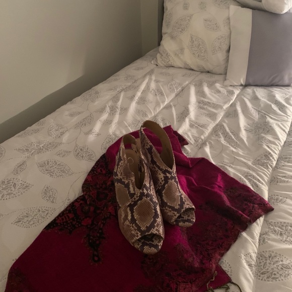 Jessica Simpson Snakeskin Slingback Booties - Picture 7 of 8